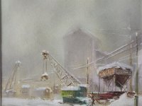 Vedute di Milano - La darsena  Pastello - 23 x 32